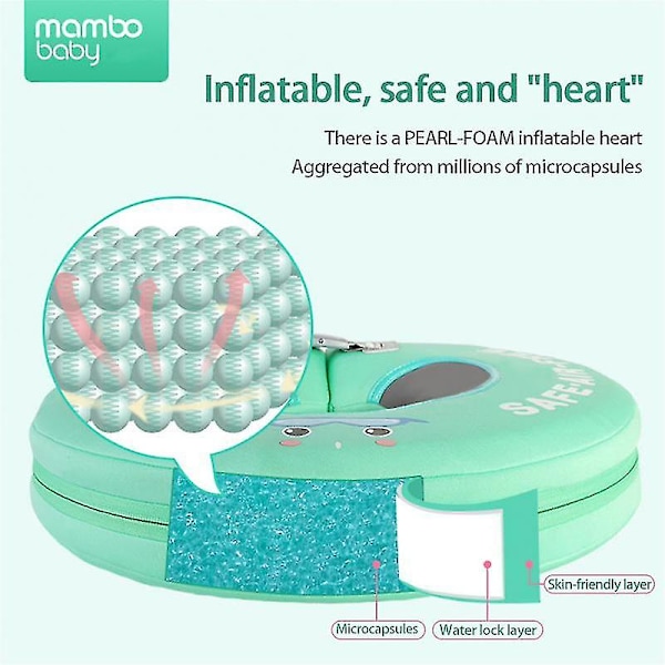 Mambobaby Baby Float Liggende Baderinger Spedbarn Midje Badering Småbarn