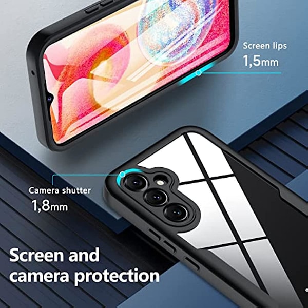 Full body etui for Samsung A54 5g skjermbeskytter full body beskyttelse rode