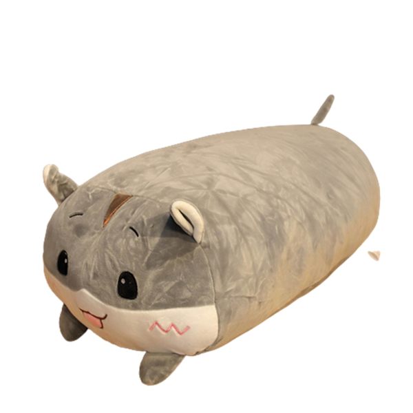 Søt Dyreplushdukke Myk Utstoppet Leketøy Barn Kosepute Bursdagsgave Til Gutter Jenter Grey Hamster 23cm