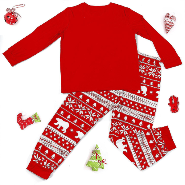 Christmas Pyjamas Set Unisex vuxen Barn Xmas Familj Matchande Casual Nightwear Pjs Kids M