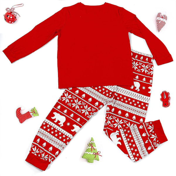 Julpyjamas Set Unisex Vuxen Barn Jul Familj Matchande Vardagliga Nattkläder Pjs Dad L