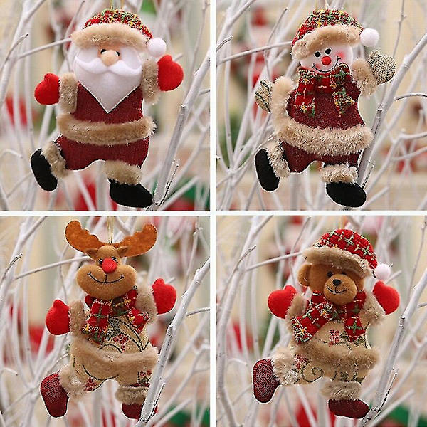 2023 Godt Nytår Julepynt DIY Julegave Julemand Snemand Træ Vedhæng Dukke Hængende Dekorationer Til Hjemmet Noel Natal G