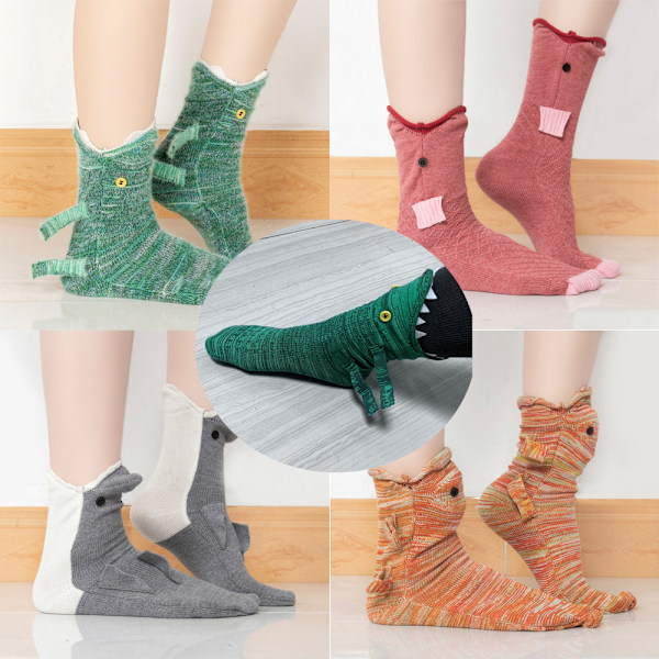 Julstickade Krokodilsockor (Barnutgåva)