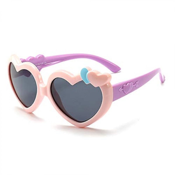 Aveki hjärtformade polariserade barnsolglasögon Silikon Baby Barnglasögon, C6xq-sg964