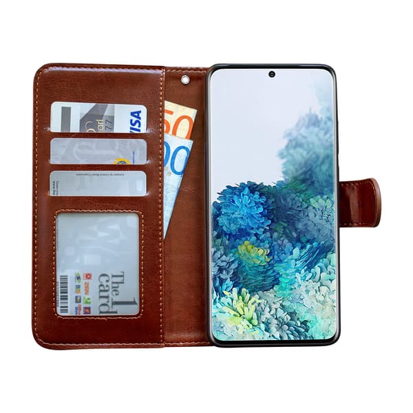 Samsung Galaxy S20 FE - Nahkakotelo / Suojaus Vit