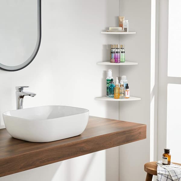 {YM}Corner Shelf, Corner Wall Shelf, Wall Mounted Shelf, Bookcases, 3