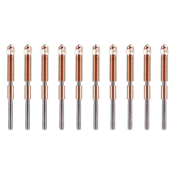 10 st Munstycke 0,4 mm Snabbytes för K1C K1 Max V3 3D-skrivartillbehör Munstycke As Shown
