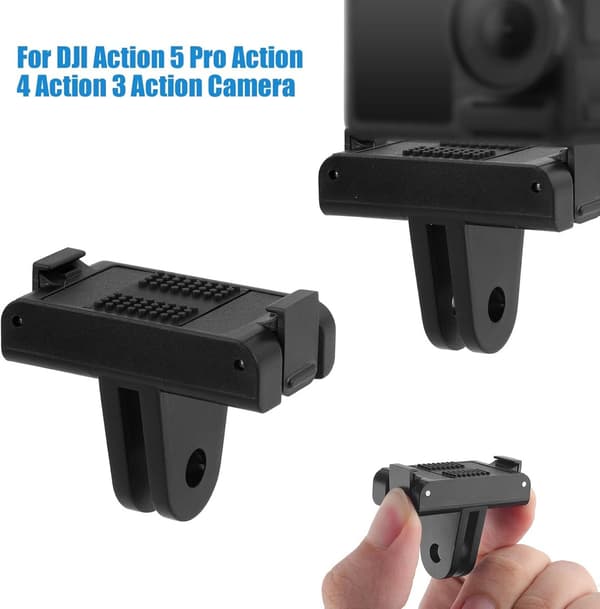 ING Adapter til Action Kamera - Magnetisk Plastikbeslag - Hurtig Montering til Dji Osmo Action 5 Pro 4 3 Tilbehør