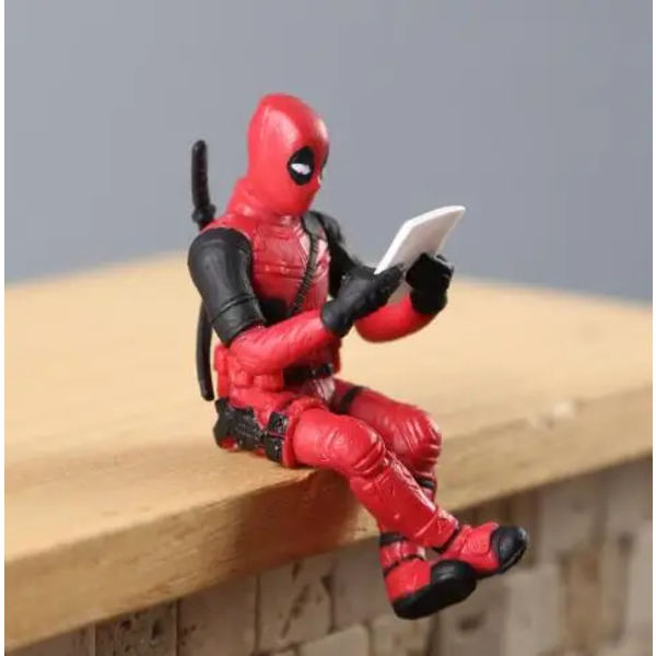 7cm X-MAN DeadPool Superhjälte Söt version Figur Modell Leksaker Bilhänge 3 pack by bag