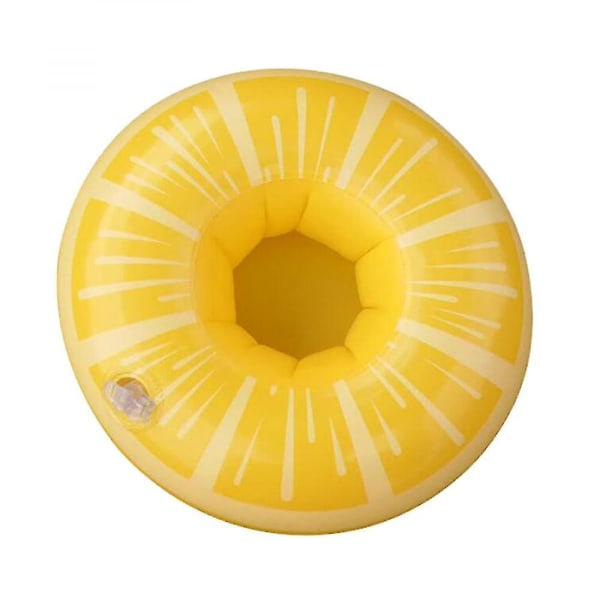 3st uppblåsbar dryckeshållare Citron flytande hållare Swim Drink Floats Hållare