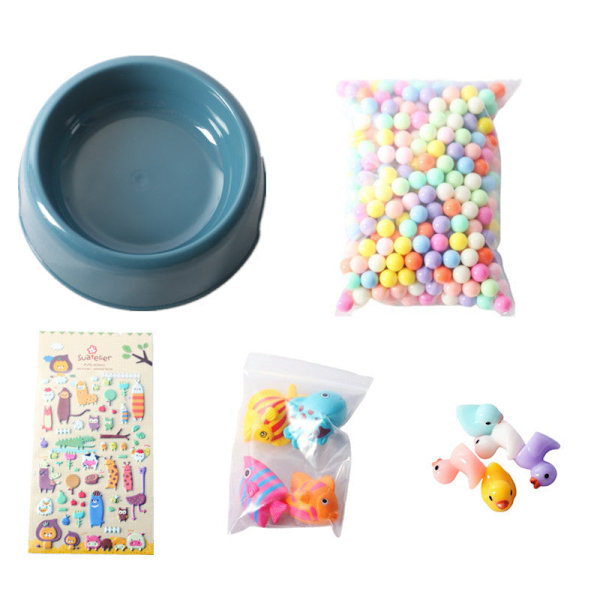 Pienoiskaluste lelu nukkekoti DIY koristelutarvikkeet mini simulointi aaltoallas Wave pool ball (blue)