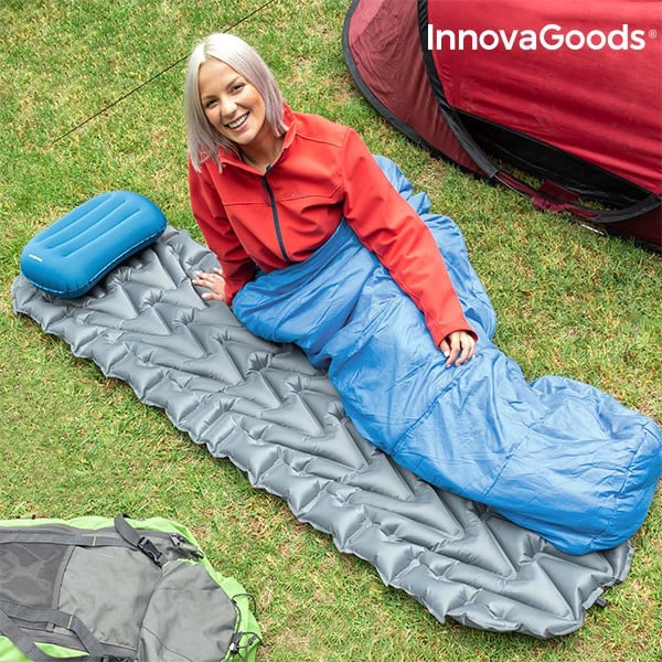Uppblåsbar madrass och kudde - För camping, ultra bekväm vandring Billigt