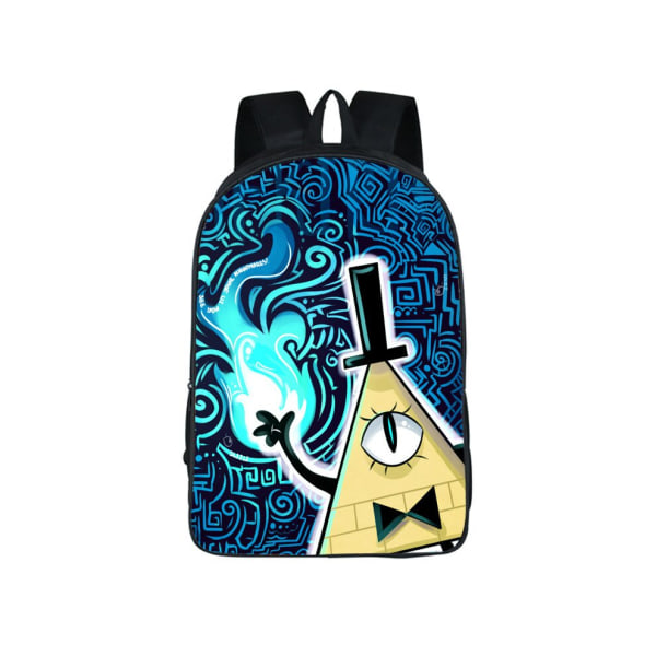 Gravity Falls Cartoon Backpack Skolväska Axelväska Studentbokväska #12