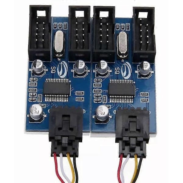 Moderkort USB 9-pin Header 1 till 4 Splitter Port Multiplier 30cm Förlängningskabel
