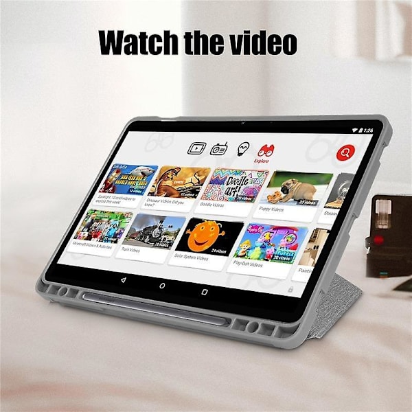 Magnetiskt fodral Kompatibelt med Samsung Galaxy Tab S7 S8 Plus S7 Fe Fodral Pennhållare Smart Vikbart Skydd Funda Para Kompatibelt med Galaxy Tab S7 Fodral Gray S8 11 inch