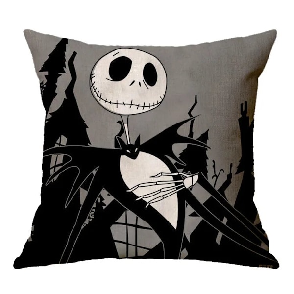 Halloween Kuddfodral Pumpa Fladdermus Trollkarl Spöke Dekor För Hemmet Örngott Ornament Läskig Halloweenfest Gåva (Inget Kuddinnehåll)