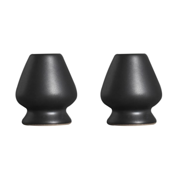 1/2/3 Handgjord Matcha Vispställ Te-ceremoni Teservis för Svart 6 x 7cm 2-pack 2Set Black 6 x 7cm