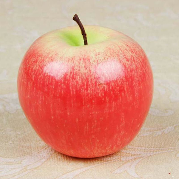3 stk. Realistisk Kunstig Frukt Falsk Frukt Til Dekorasjon Apple