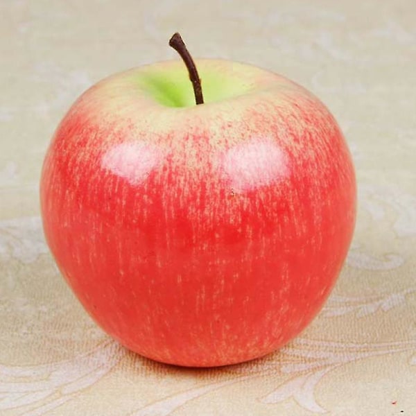 3st realistisk konstgjord frukt falsk frukt för dekoration Apple