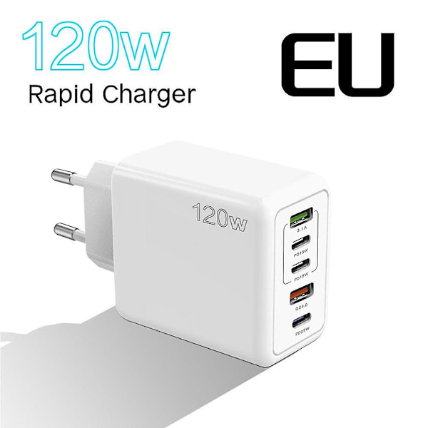 USB-C 120W PD Laddare Typ C Strömadapter För Telefon Samsung