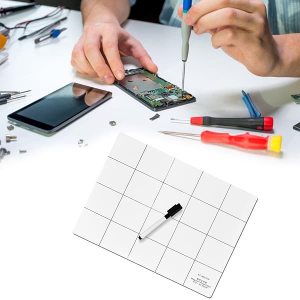 {YM}Magnetisk måtte til flere formål, arbejdsstationsmåtte i gummi til smartphone-reparation