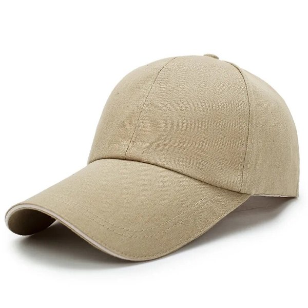 Unisex Hatt Ensfarget Buet Solskjerm Hatt Utendørs Støvtett Baseballcaps Mote Justerbare Fritidsluer Menn Kvinner Long brim4 One Size