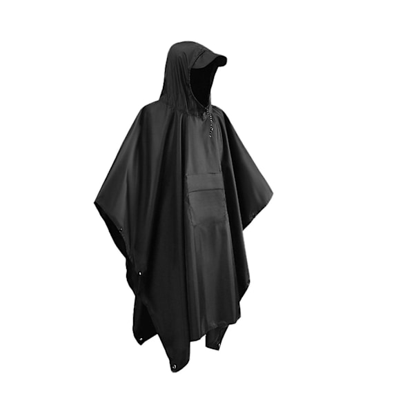 1 Lång Nöd-Regnponcho med Huva, Andningsbar, Lättviktig, Vandring, Ficka, Utomhus, Camping R