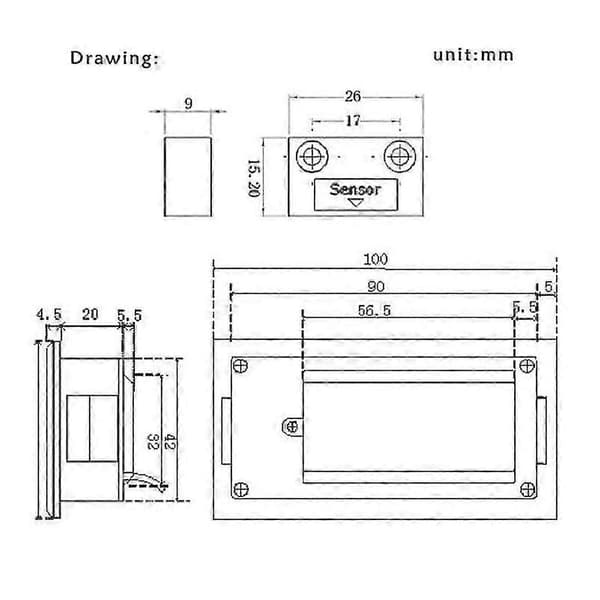 M503 Magnetisk Skala Display Integrerat Inbäddat Magnetmätningssystem