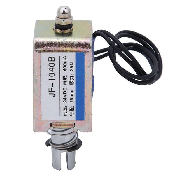 JF-1040B 25N 24V DC Elektromagnet Push Pull Type Sole Elektromagnet 15mm Slaglengde