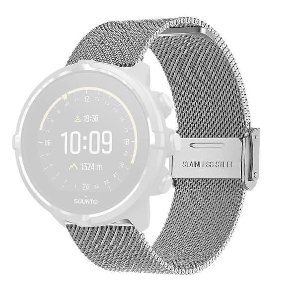 Suunto 9 Milanese Nice -soljen kellon ranneke Silver