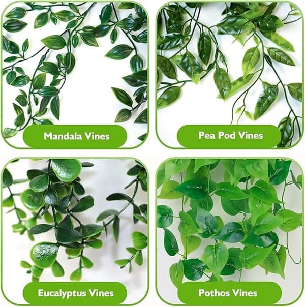4-pak hængende dekorative planter
