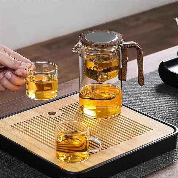 600ml Magic Teapot Water Separation Glass Teapot Magic Teapot with Insert Glass Teapot with Strainer
