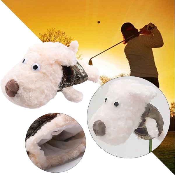 Golf Club Head Cover Trä Driver Protector 3st