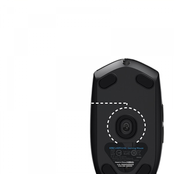 G305 LIGHTSPEED Trådløs Gaming Mus, Hero 12K Sensor, 12 000 DPI, Lettvekt, 6 Programmerbare Knapper (Hvit)