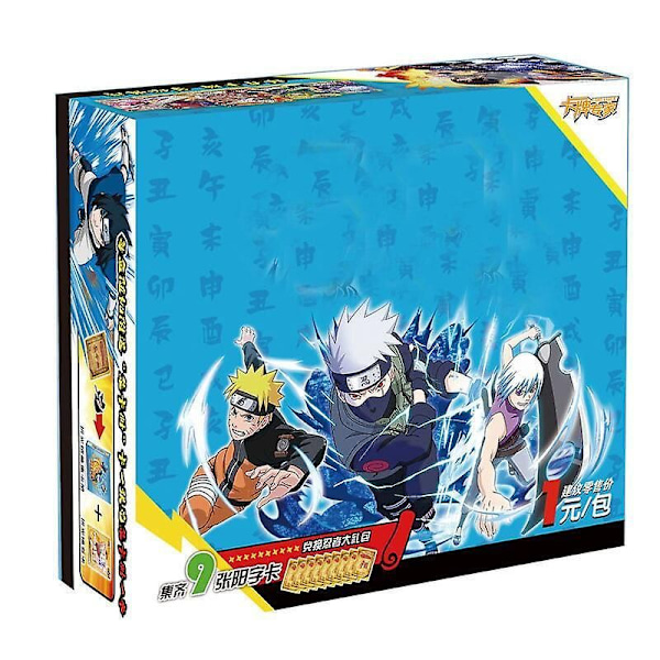 Naruto Spelkort Japansk Tecknad Serie Schoolmaster Series Ssp Kort Uchiha Sasuke Ninja War R Barnleksaker U 36PACK 180PCS