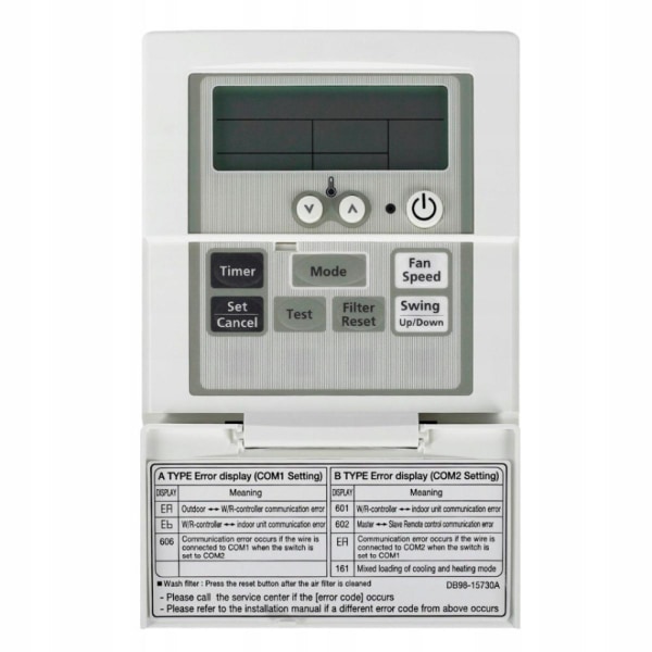 Universal ersättningsfjärrkontroll för central luftkonditioneringskontroll DB98-15730A