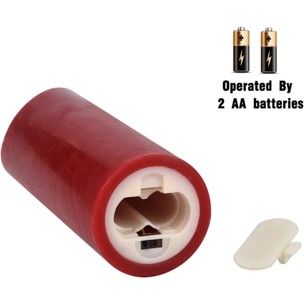 Batteridrivet Ljus, 5,5\"/6\"/6,5\"/7\"/8\" Set med 5 Äkta Vax Inte