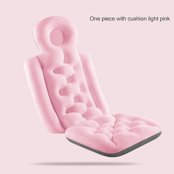 Stor badkudde för hela kroppen, badkudde för vuxna, badkudde för spa, dusch, badkar, sugproppskudde [kk] Rosa Pink A