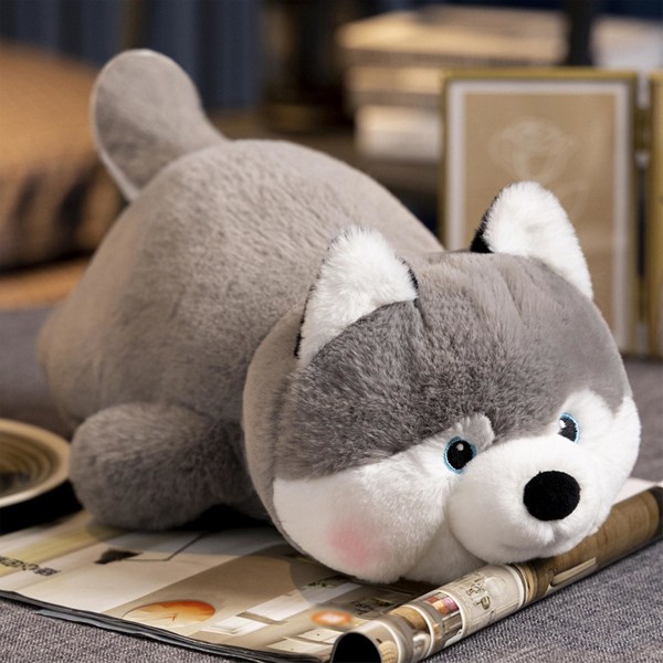 Huskies fylld leksak dekoration Shiba Inu fyllda kastkuddar present till jul Födelsedag nyår 50CM Weightend Shiba Inu
