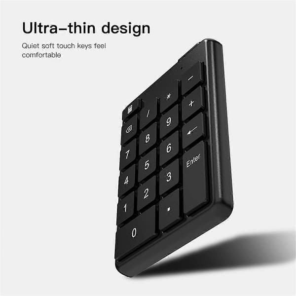 19-näppäiminen universaali langaton Bluetooth-numeronäppäimistö PC:lle