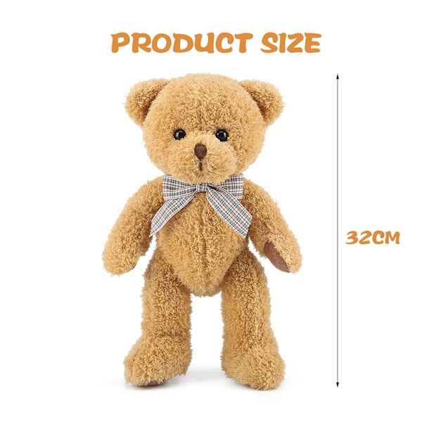 32cm Apleksdocka Leksak Vita Kanin Apleksdockor Gåva Till Flicka Kvinnor Älskare Flickvän Little Bear