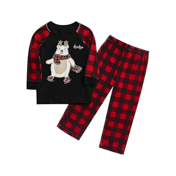 Jul Familj Matchande Vuxen Barn Baby Pyjamas Set Jul Sovkläder Outfit Kids L