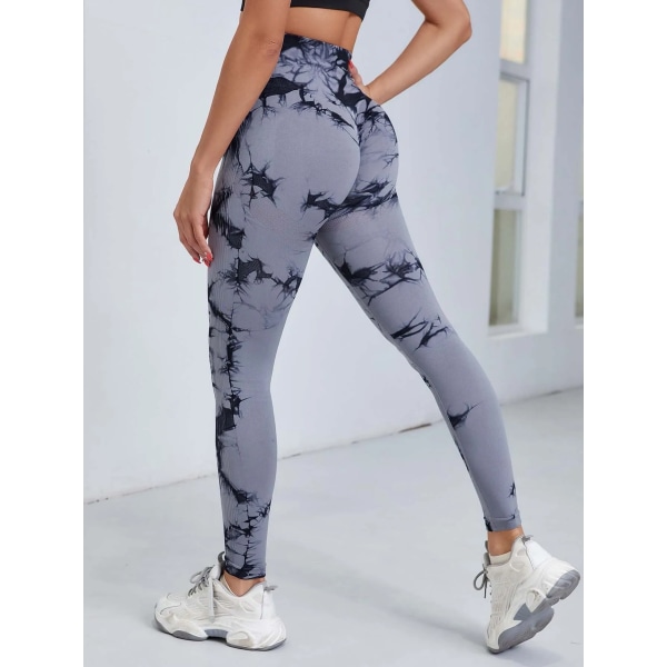 Tie Dye Yoga Byxor Sport Leggings Kvinnor Sömlös Hög midja Push Up Kvinna Strumpbyxor Fitness Träning Leggins Gym Kläder 2023 Ny Royal blue L