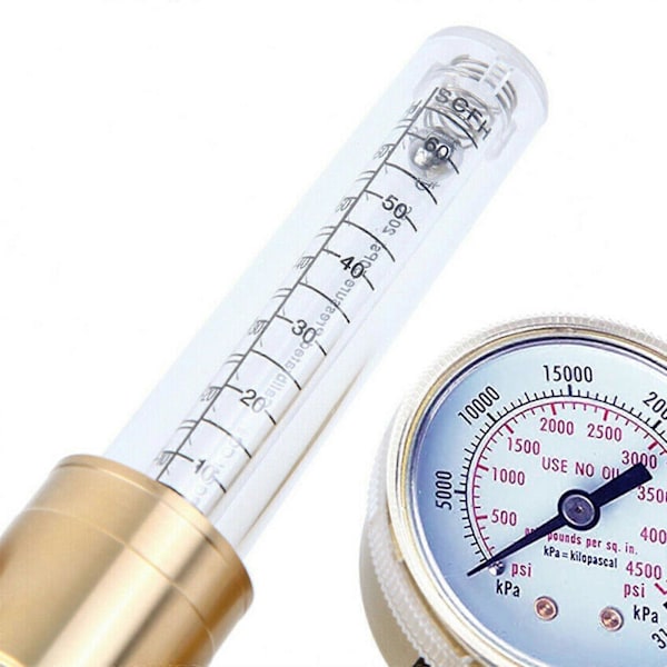 Dubbel Argonregulator Flödesmätare Reservdelar Professionell