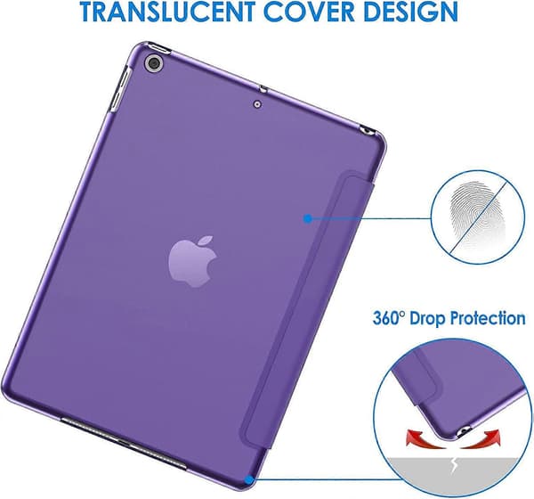 Etui til iPad (9,7 tommer, 2018/2017 model, 6./5. generation), Smart Cover Auto Vågn/Sov Purple