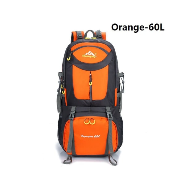 50/60L utomhuscampingryggsäck Resevandringspaket Orange    60L