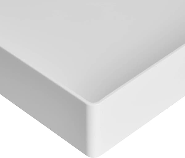 Basics Plastik Organizer - Brevbakke, Hvid, 2-pak