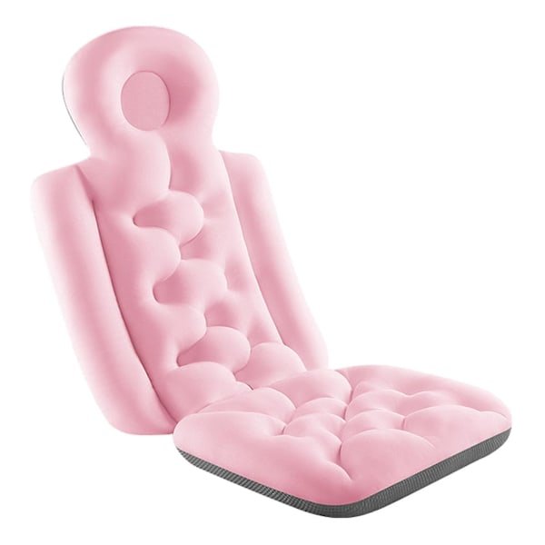 Stor badkudde för hela kroppen, badkudde för vuxna, badkudde för spa, dusch, badkar, sugproppskudde [kk] Rosa Pink B