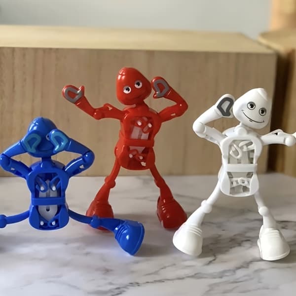 1 st Vindkraftsdriven Leksaksrobot Som Dansar, Udda Leksak Som Gör Splitter Blue