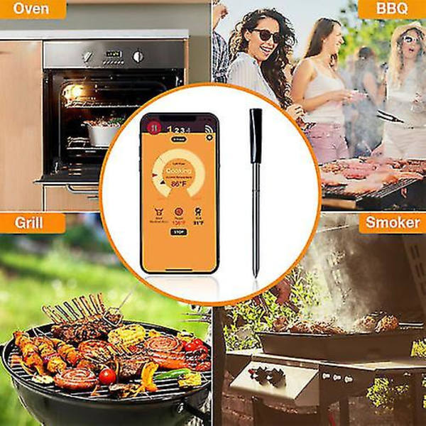 Digital Kötttermometer Kök Trådlös Bluetooth Matlagning Grill Mattermometer